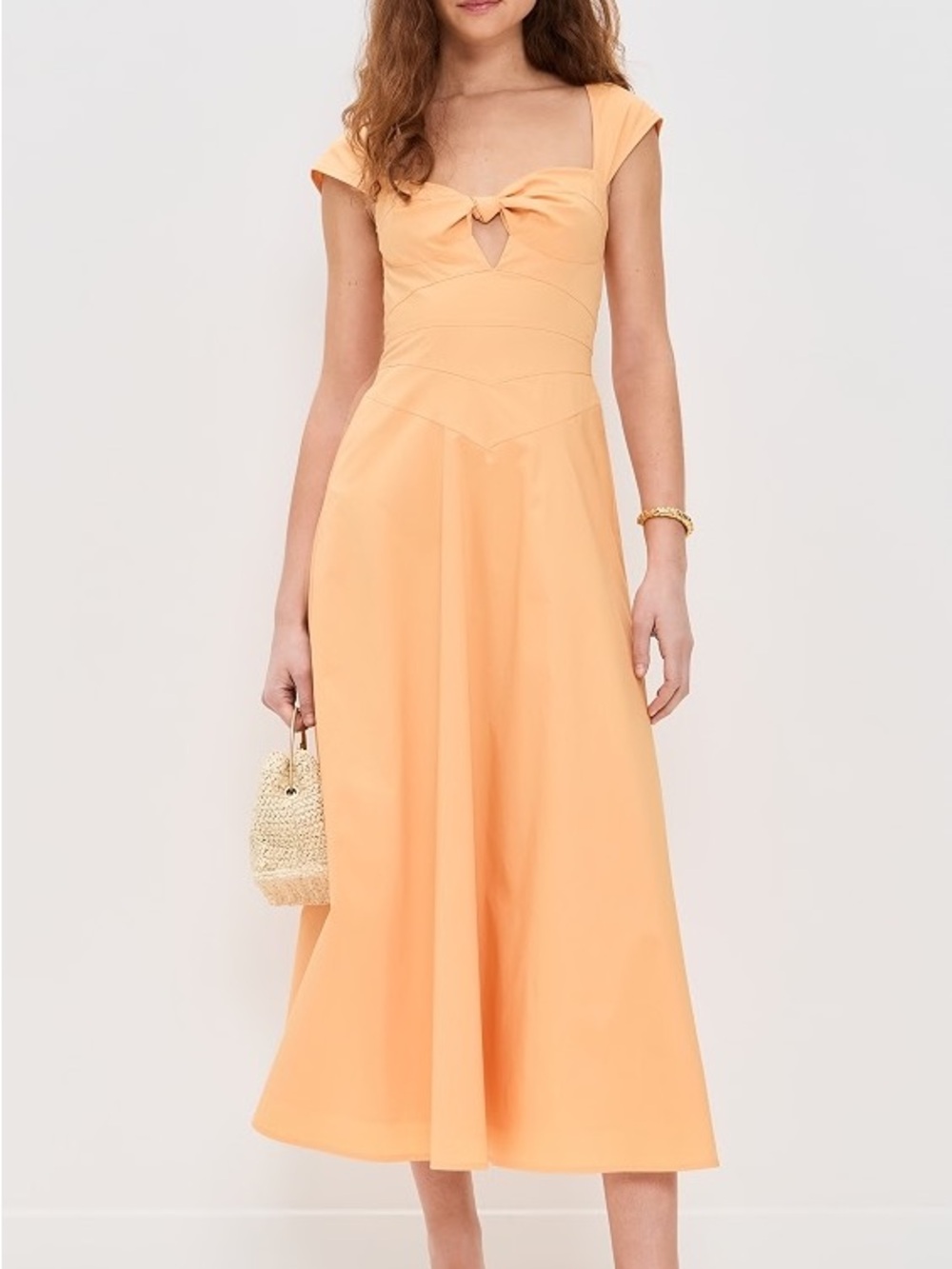 Cult Gaia Magnolia Dress in Kumquat